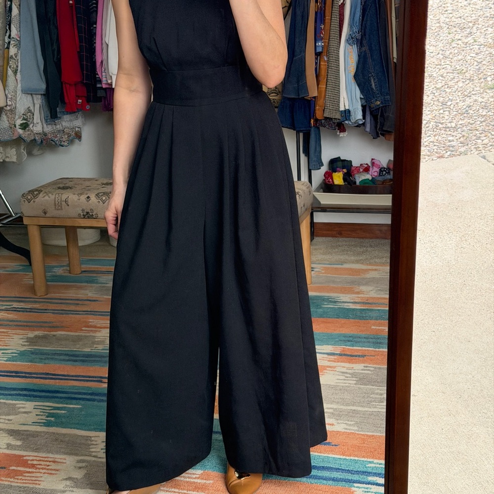 Vintage Linen Jumpsuit - Picture 9 of 10